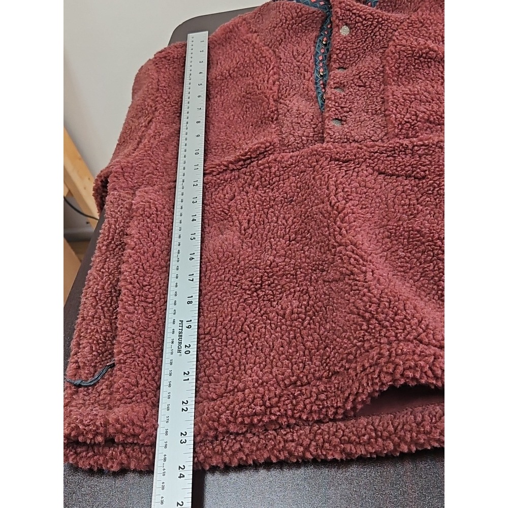 Alpine Design Women's Sherpa 1/4 Snap Pullover X Small Dark Auburn Fleece NWT - Picture 7 of 12